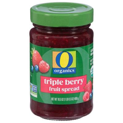 O Organics Fruit Spread Triple Berry 16.5 Ounce