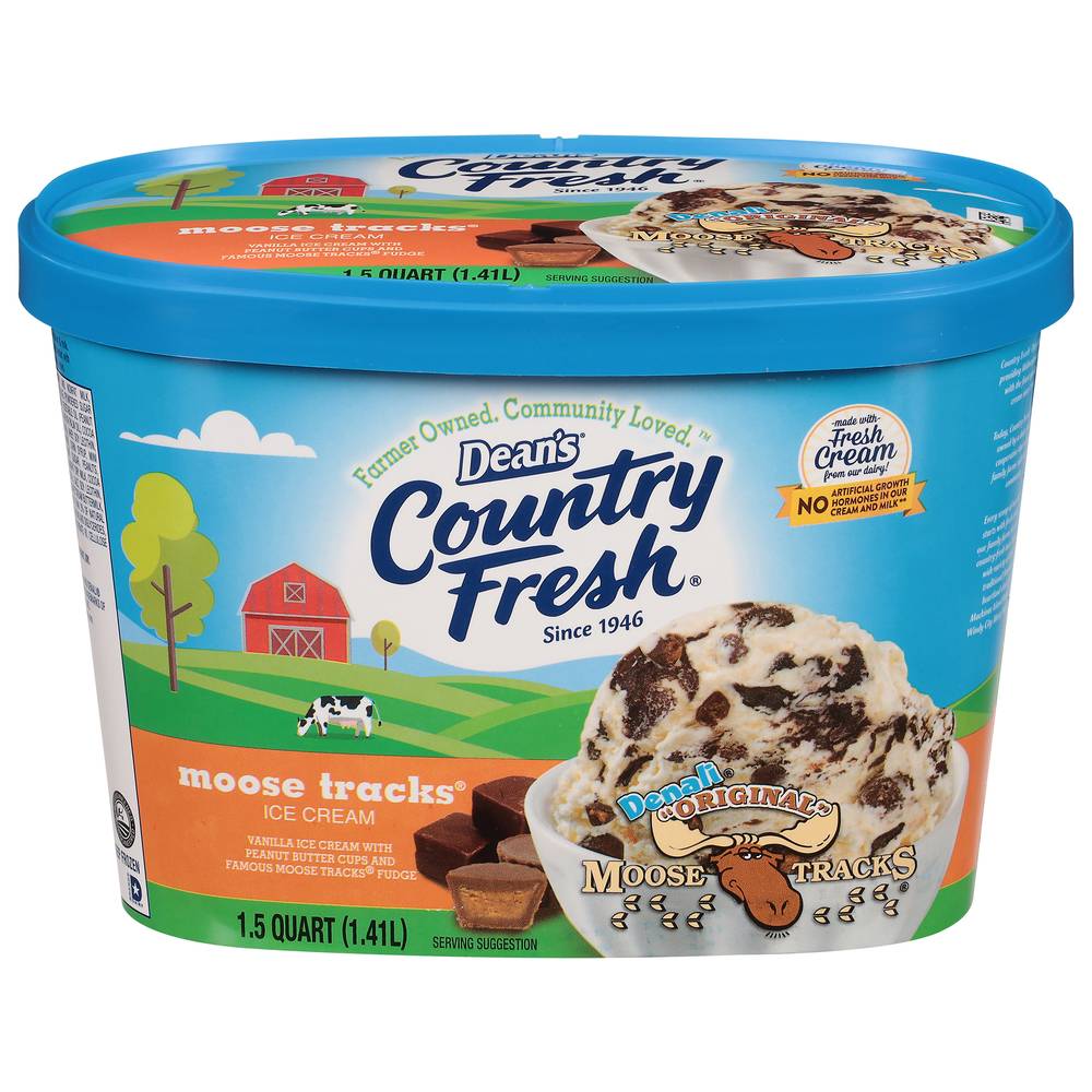 Dean's Country Fresh Original Moose Tracks Ice Cream (1.5 quarts)