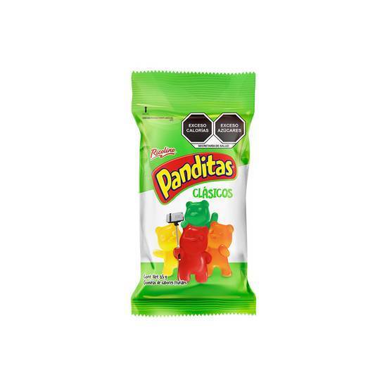 Panditas gomitas de sabores frutales clásicos (sobre 65 g)