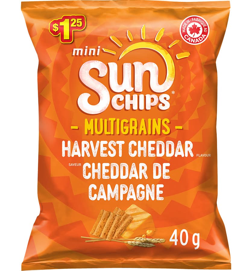 Sun Chips Mini Multigrain Snacks, Harvest Cheddar (40 g)