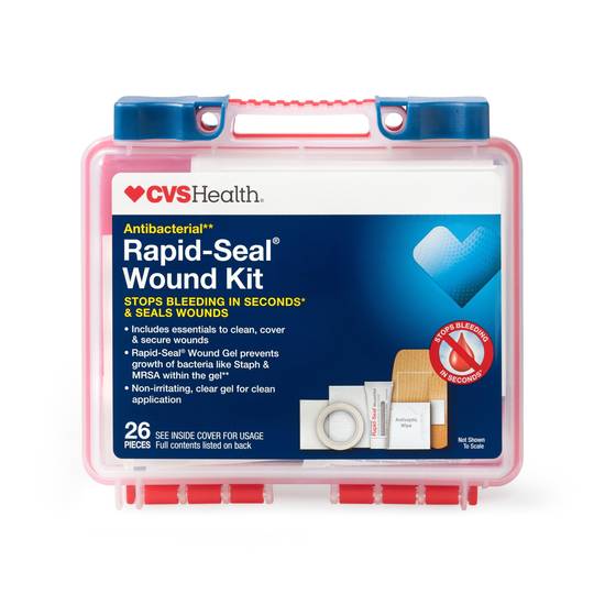 CVS Health Antibacterial Rapid-Seal Wound Kit, 26 Pieces