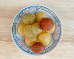 台湾古早味地瓜球Q��醬 Taiwan ancient taste sweet potato ball Q jian
