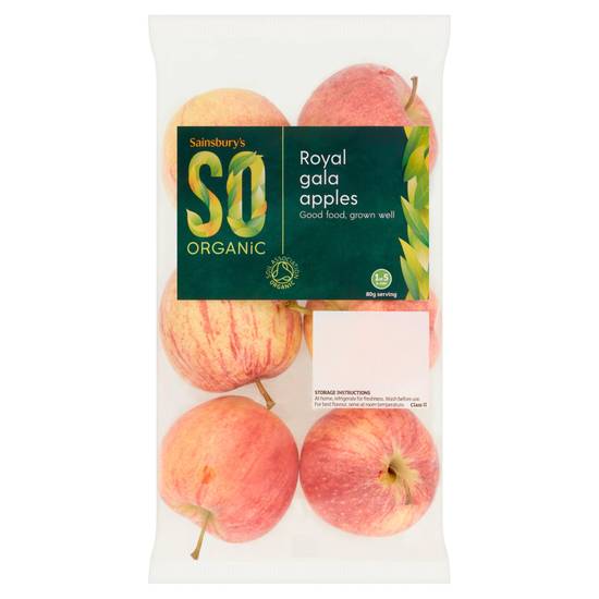 Sainsbury's Royal Gala Apples,  SO Organic x6