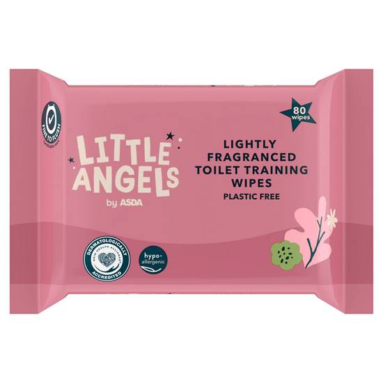 Asda Little Angels Toilet Training 80 Lightly Fragranced Wipes