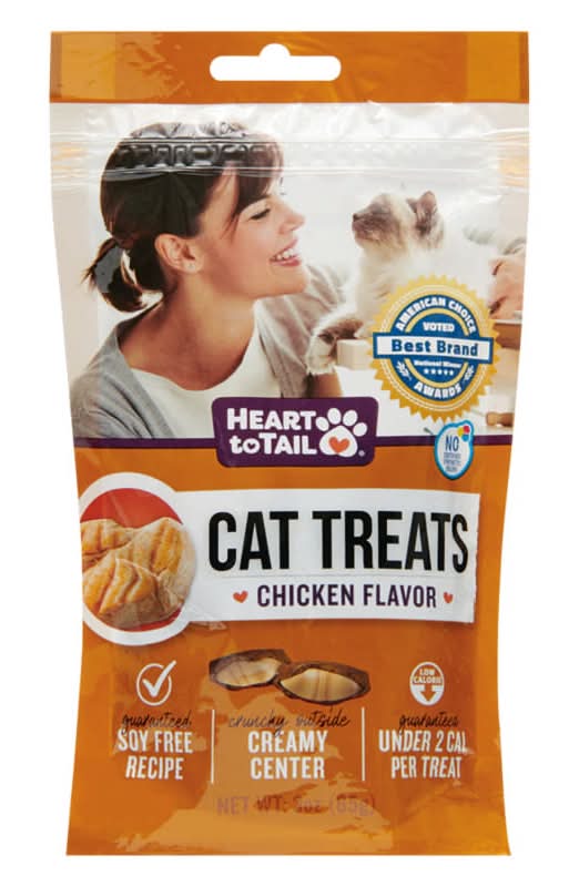 Heart to Tail Crunchy Cat Treats, Chicken (3 oz)