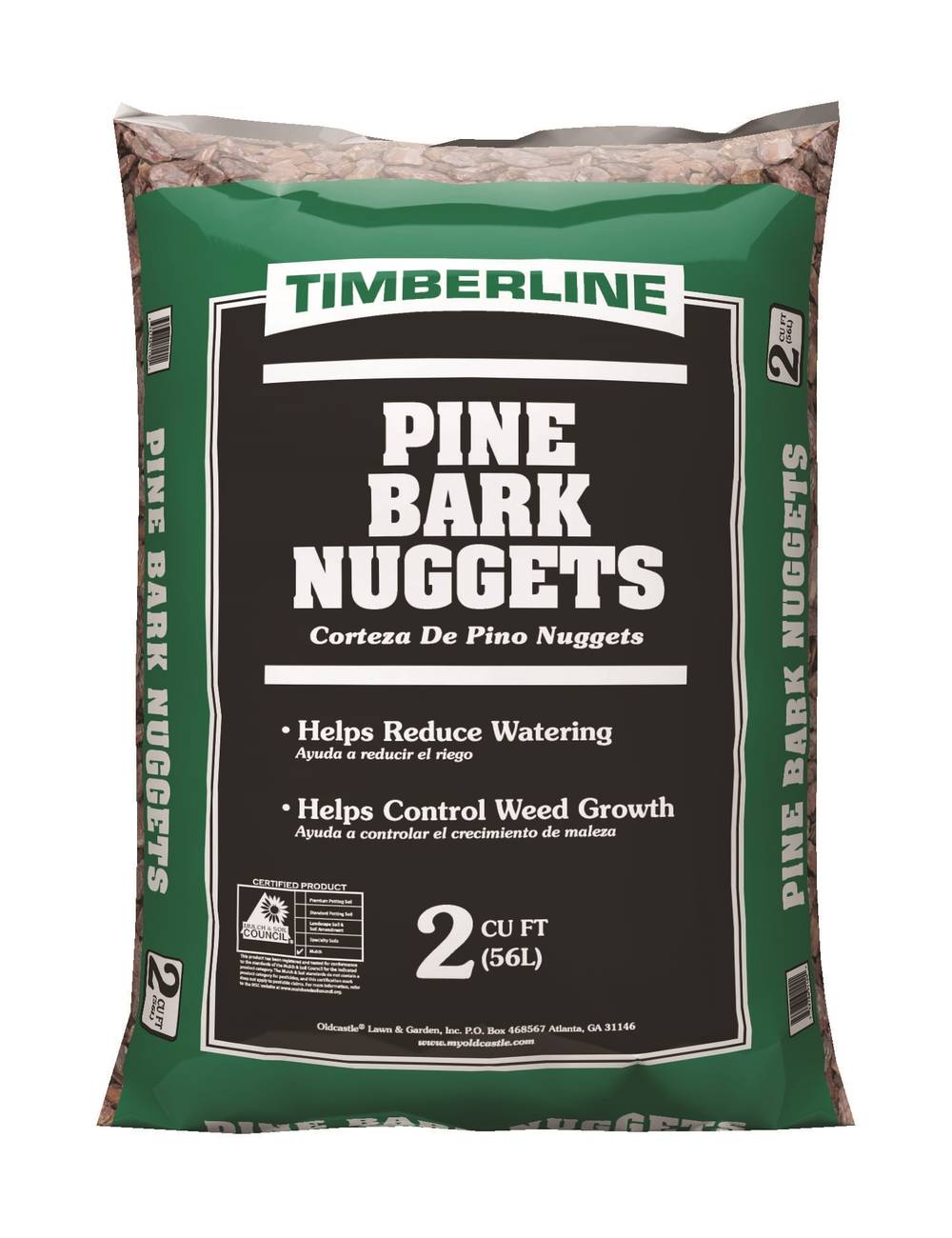 Timberline 2-cu ft All Natural Pine Bark Nuggets Mulch | NA