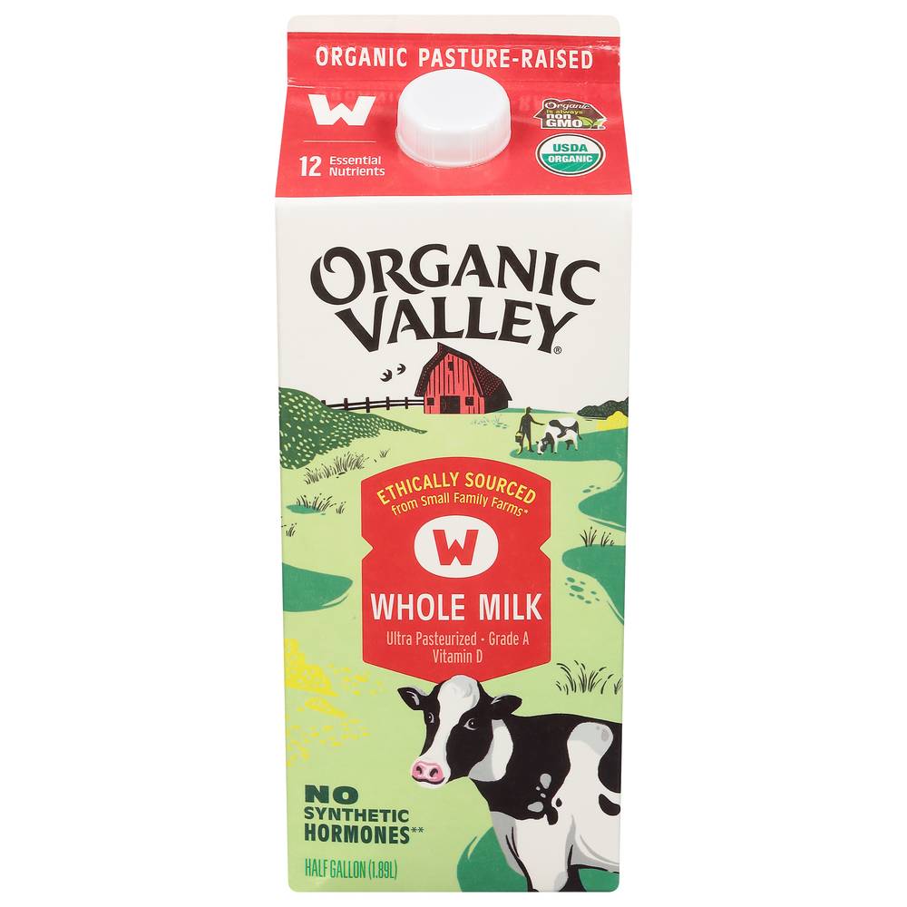 Organic Valley Ultra Pasteurized Whole Milk (0.5 gal)