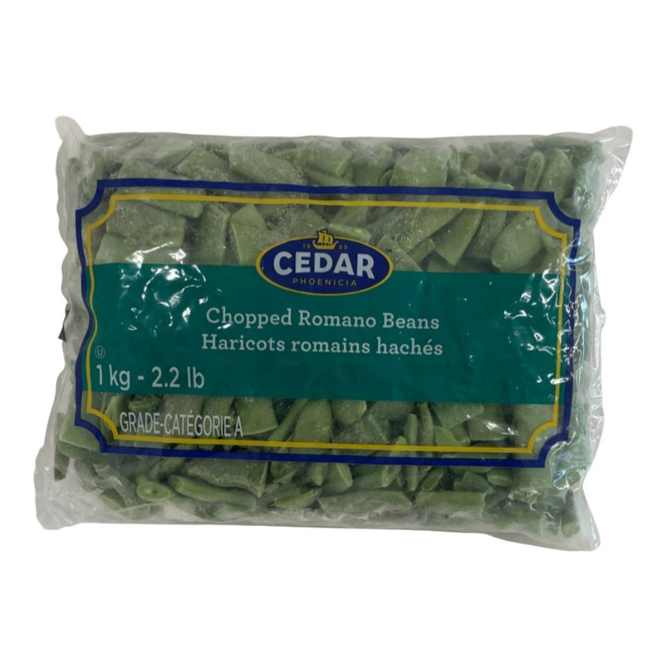 Cedar haricots romains hachés congelés (1kg) - romano beans (1 kg)