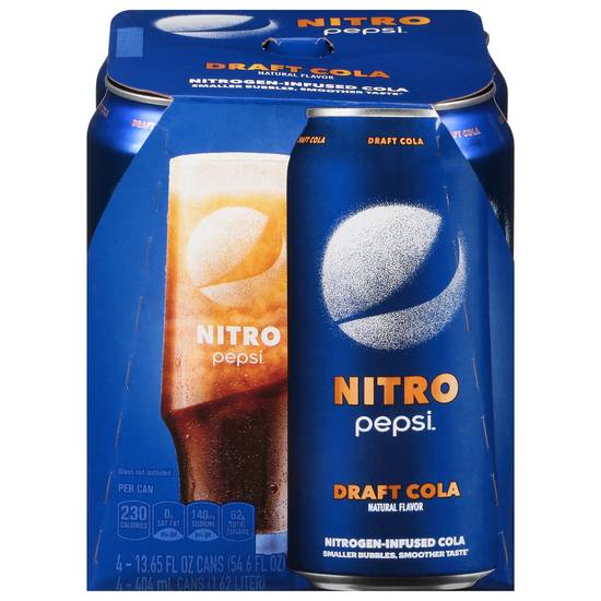 Pepsi Nitro (4 ct, 13.65 fl oz) (draft cola)