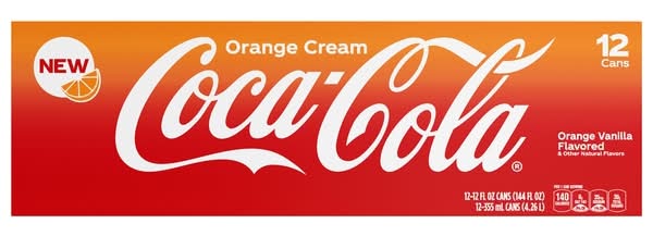 Coca-Cola Soft Drink, Orange Cream-Vanilla (12 x 12 fl oz)