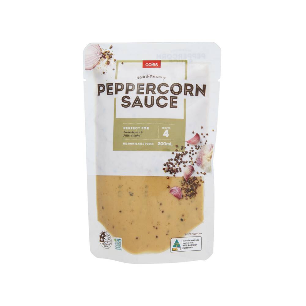 Coles Peppercorn Sauce (200mL)