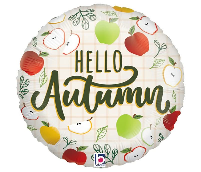 Hello Autumn Apple Standard Balloon