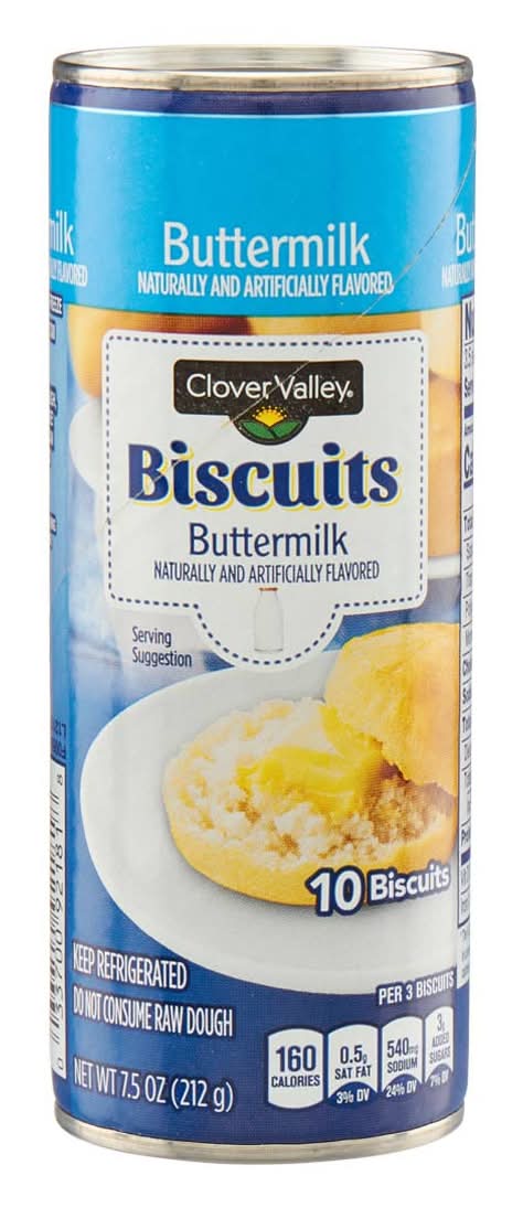 Clover Valley Biscuits, Buttermilk (7.5 oz, 10 ct)