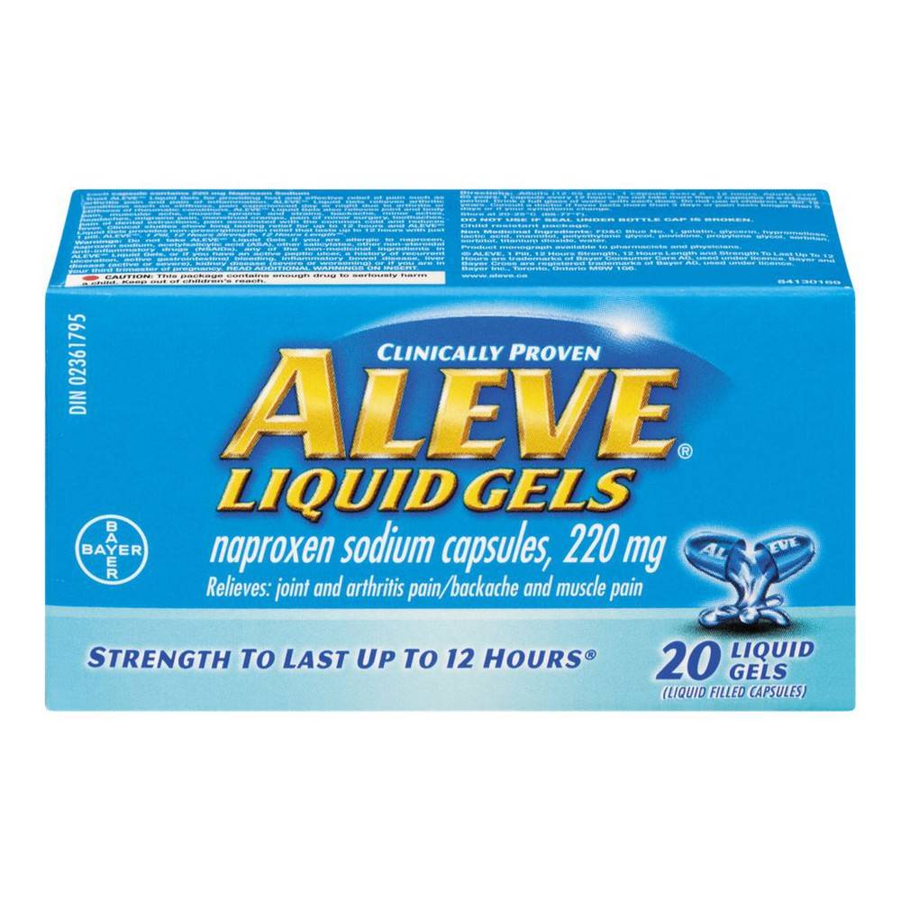 Aleve Naproxen Sodium Liquid Gels (25 g)