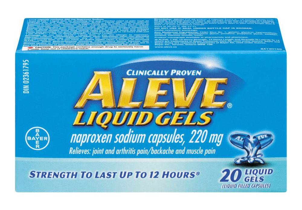 Aleve Naproxen Sodium Liquid Gels (25 g)