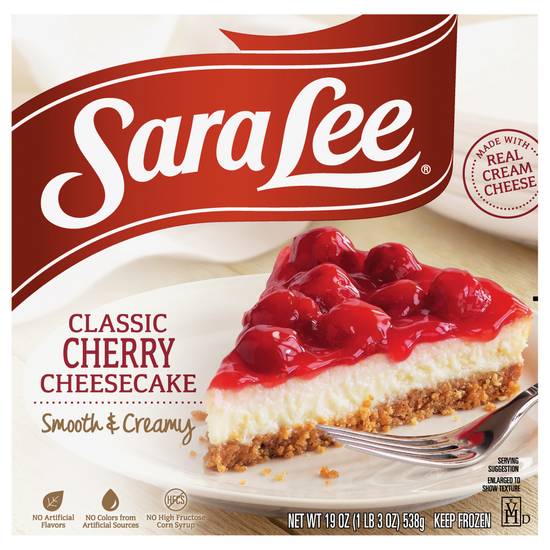 Sara Lee Smooth & Creamy Original Cream Cherry Cheesecake
