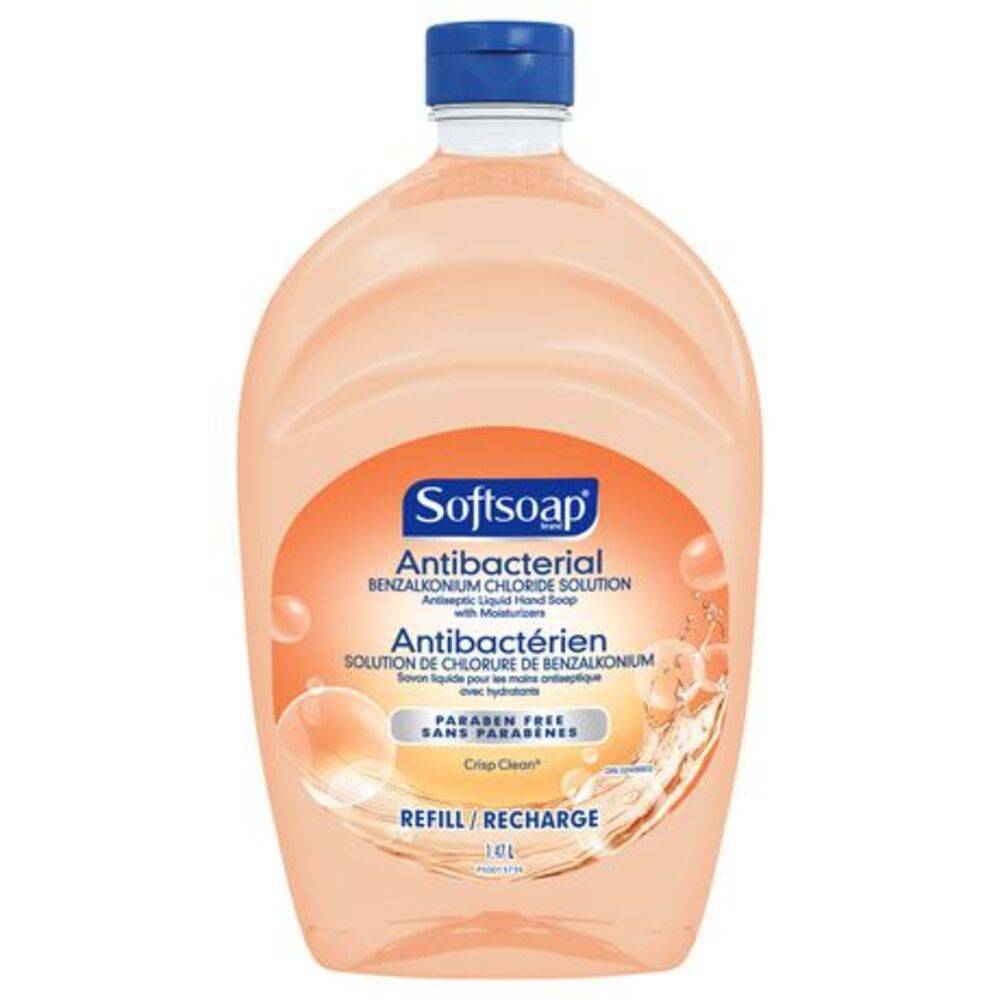 Softsoap Antibacterial Liquid Soap Refill Crisp Clean (1.47 L)