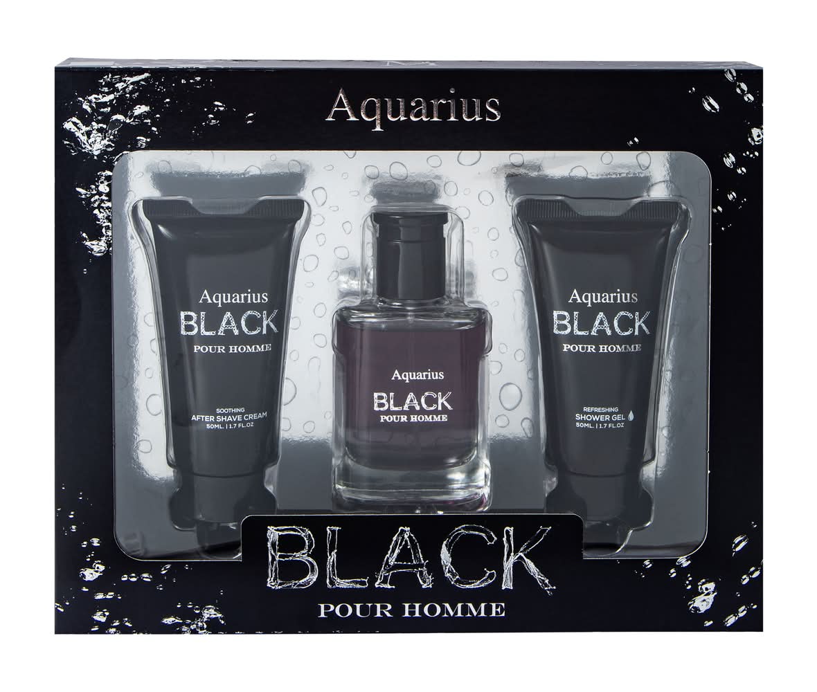 Aquarius Black Pour Homme Fragrance Gift Pack