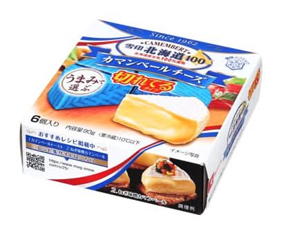 雪印メグミルク 北海道100 カマンベールチーズ 切れてるタイプ (15g x 6)