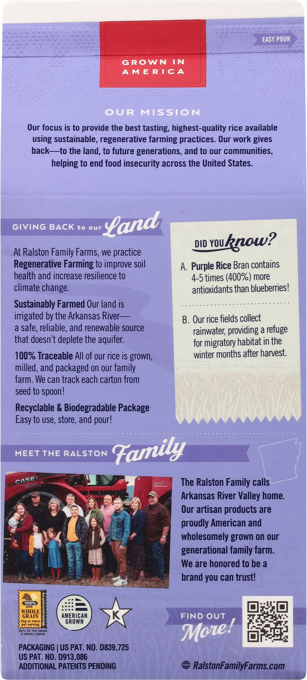 Ralston Family Farms Whole-Grain Purple Rice - Delivery in Under an ...