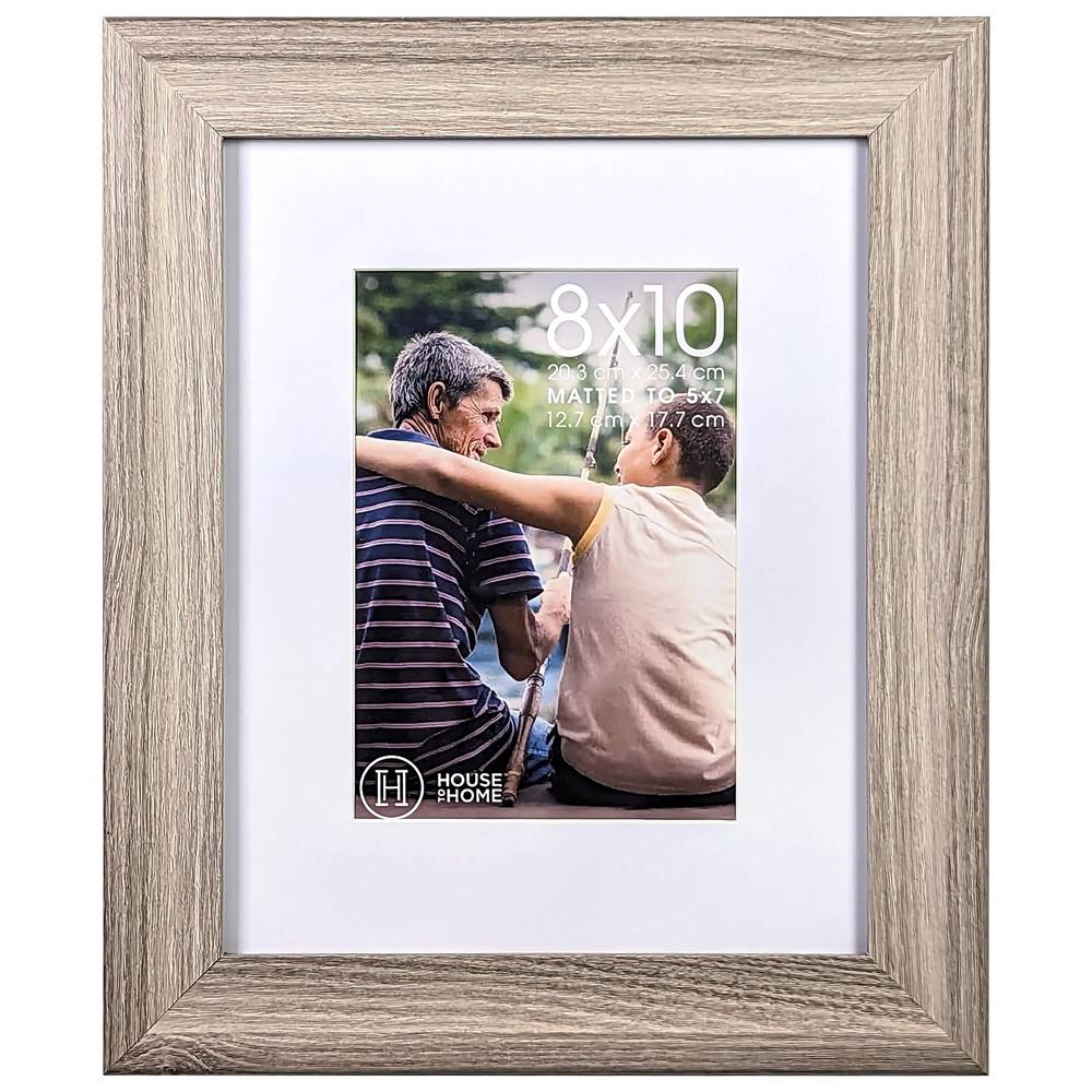 House to Home Picture Frame, 8 In X 10 In, Gray