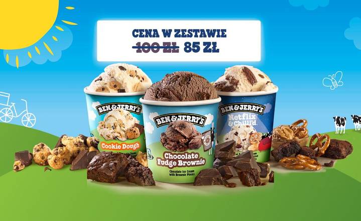 Zestaw 3 kubków BEN&JERRY'S