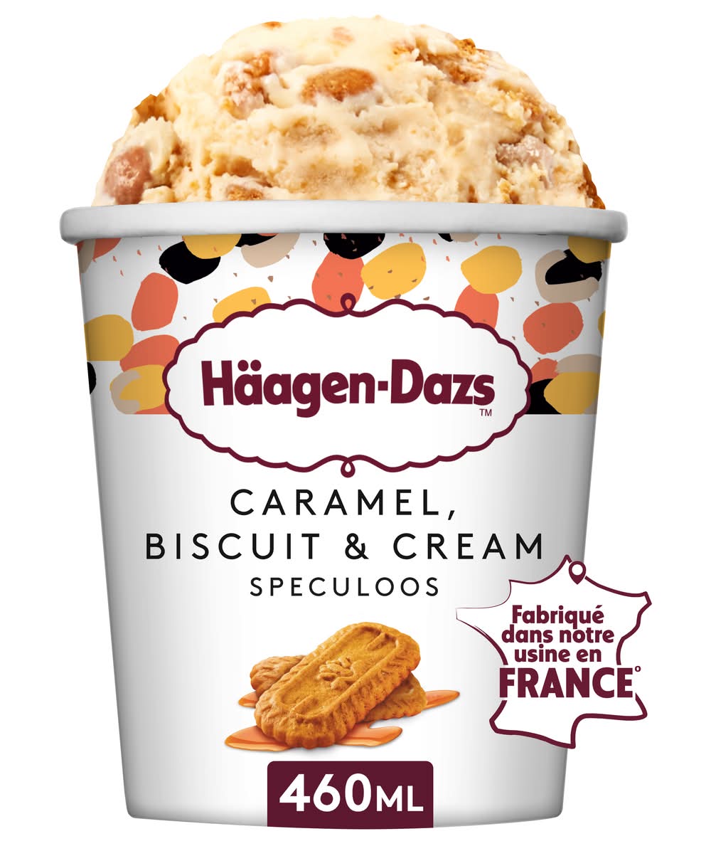 Häagen-Dazs - Crème glacée, caramel-biscuit-crème speculoos (460ml)