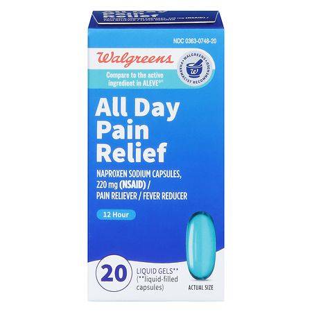 Walgreens Naproxen Sodium Liquid Gels