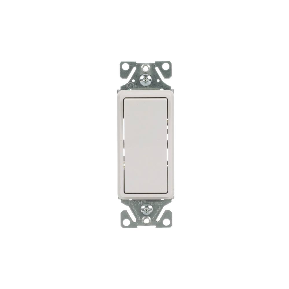 Eaton 15-amp 3-way Rocker Light Switch, White (6-Pack) | 7503W-6-LW