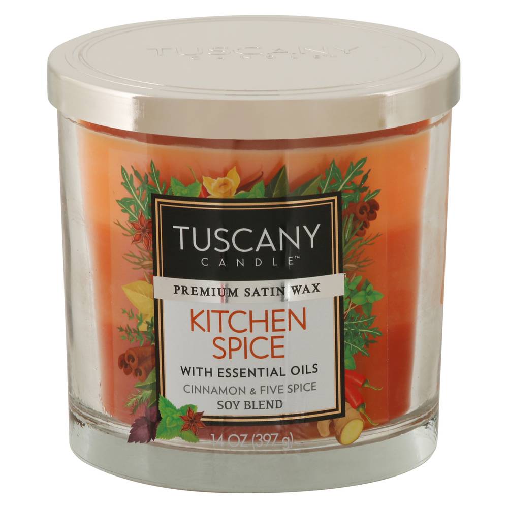 Tuscany Candle Premium Satin Wax Kitchen Spice Candle