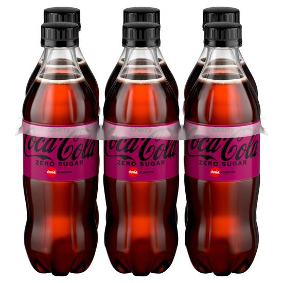 Coca-Cola Zero Sugar Cherry Soda (6 ct, 16.9 fl oz)