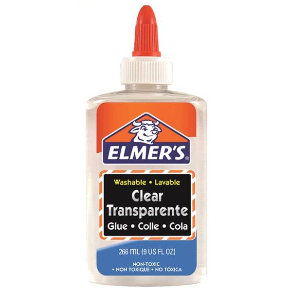 Elmers Liquid School Glue, Clear, Washable, 9 Ounces (1 ct)