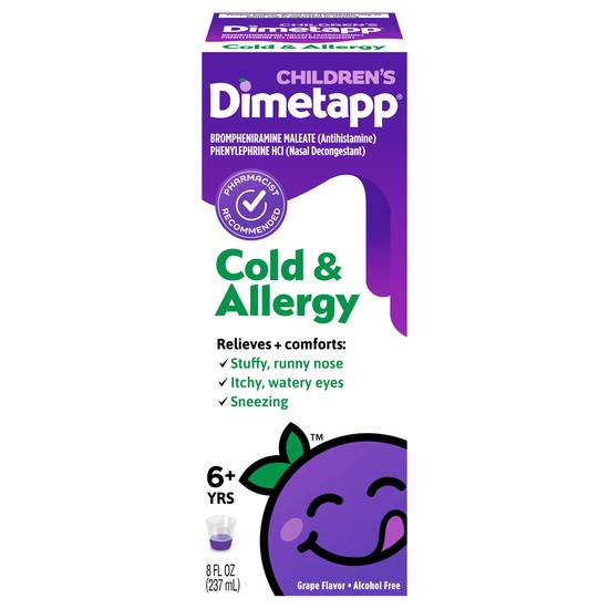 Dimetapp Children's Cold & Allergy Alcohol-Free (grape)