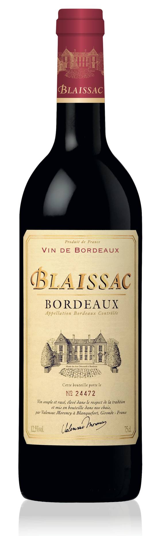 Blaissac - Vin rouge Bordeaux (750 ml)