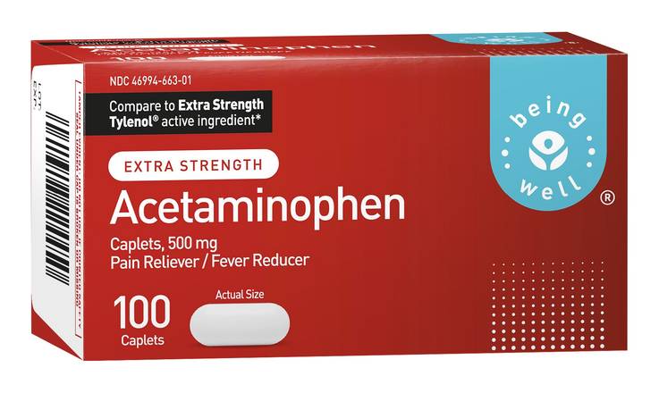 Being Well Acetaminophen Extra Strength