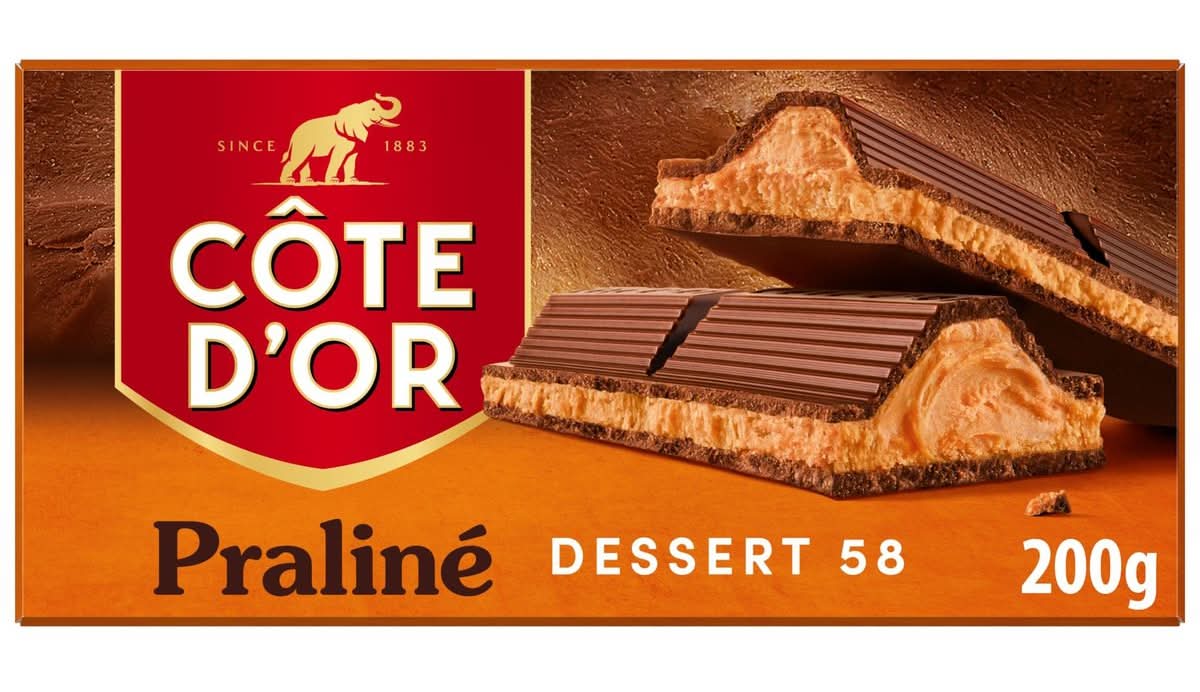 Côte d''Or Barres Chocolat Au Lait Dessert 58  200g