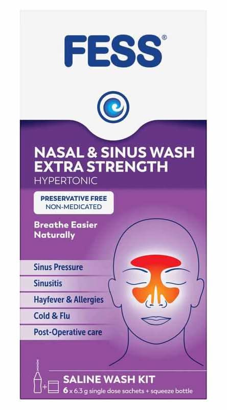 Fess Nasal and Sinus Wash Extra Strength 6s