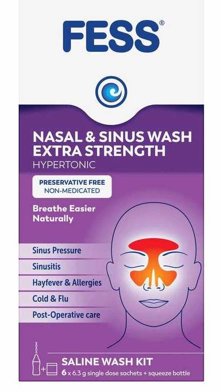 FESS Nasal&Sinus Wash X/Strg Kit 6s