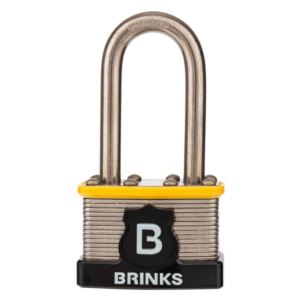 Brinks Outdoor Keyed Padlock, 1-3/4-in Wide x 2-in Shackle | 677-44811