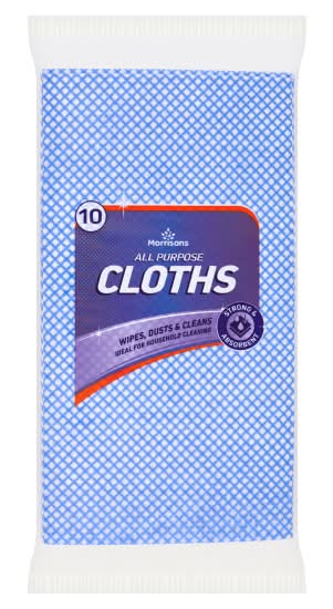 Morrisons All Purpose Cloths (10 pack)