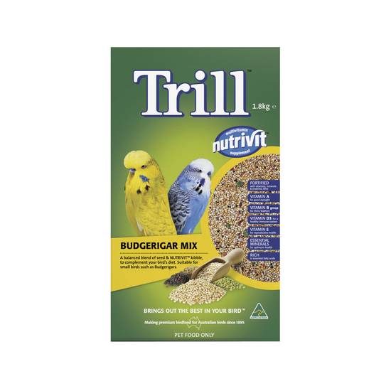 Trill Bird Seed Budgie Mix 1.8kg