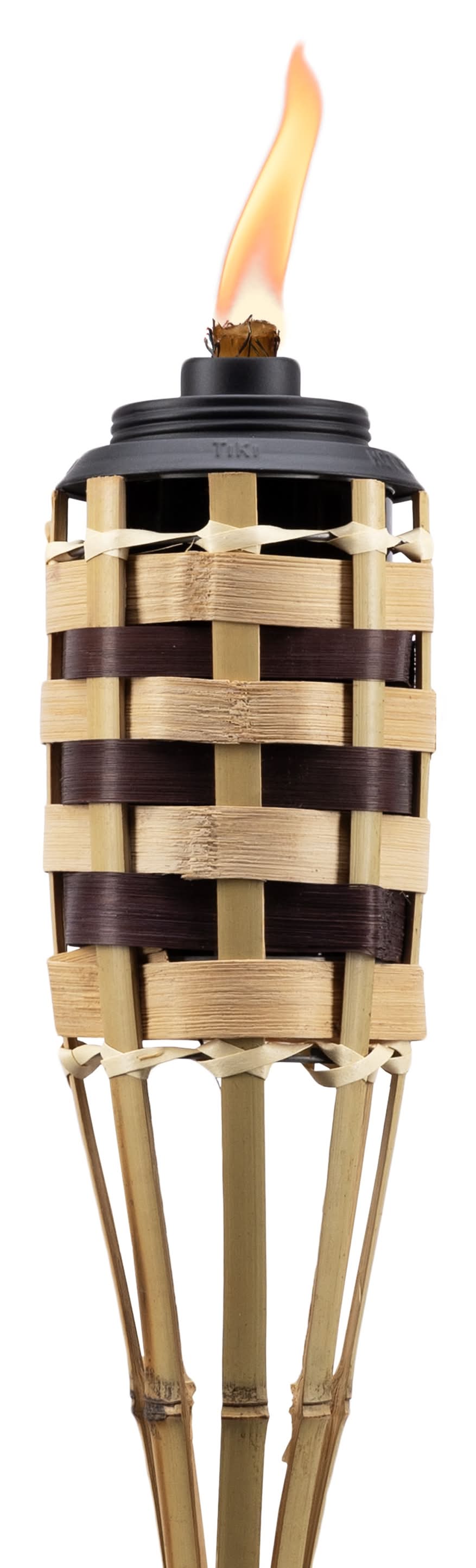 TIKI Gatun 57 Inches Tan Bamboo Garden torch