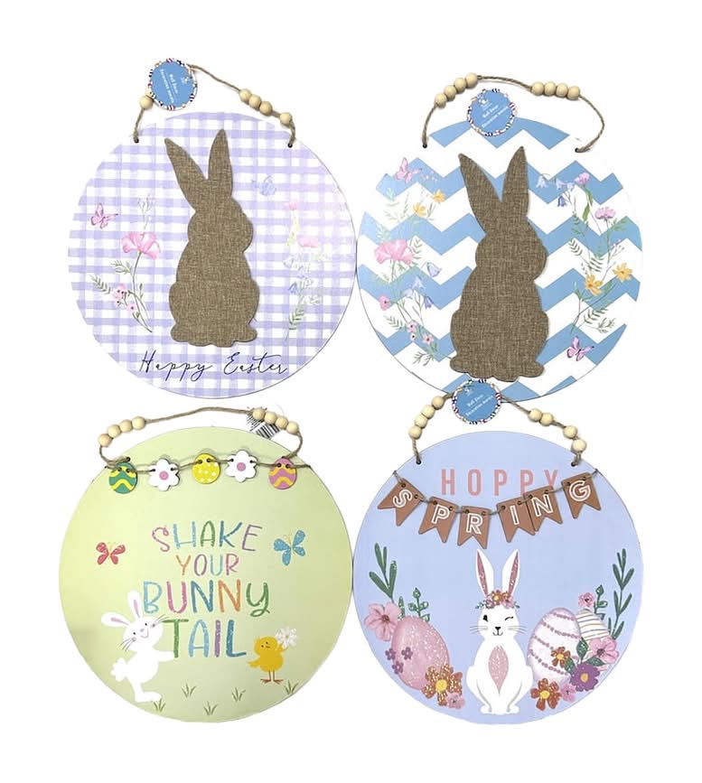 Easter Round Wall Décor with Beads and Dangling Accents, Assorted Designs, 1-ct.
