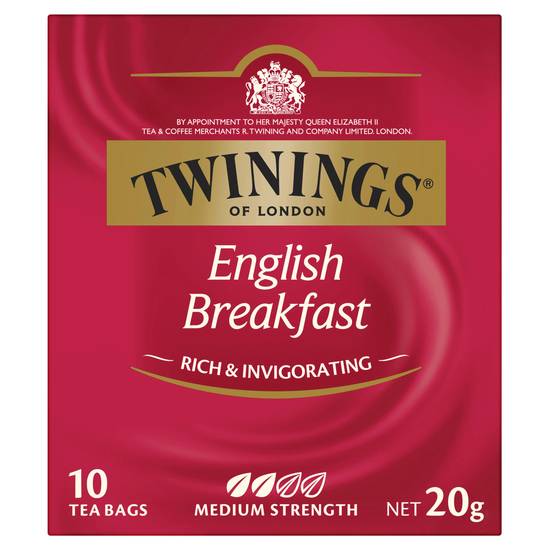 Twinings English Breakfast Tea Bags 10 pack 20g