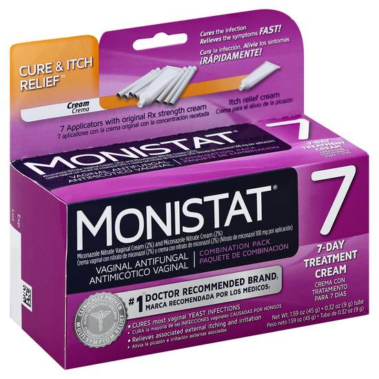 Monistat Vaginal Antifungal 7-day Treatment Cream (1.6 oz)