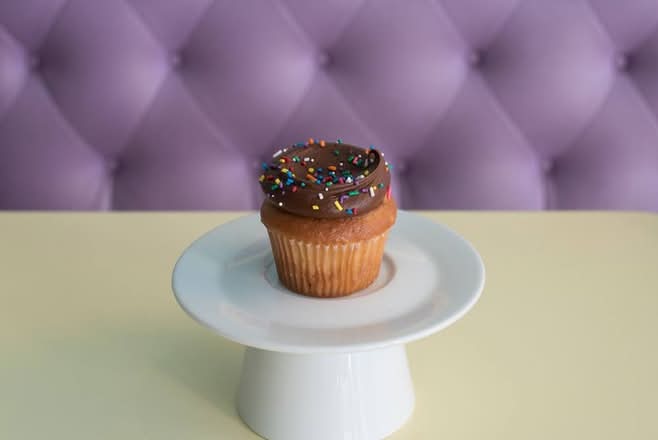 Yellow Cupcake with Chocolate