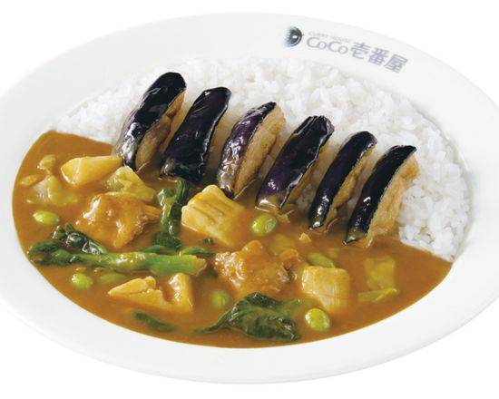 チキンと春の彩りカレー＋なす(6個) Chicken and spring vegetable curry with eggplant (6 pcs)