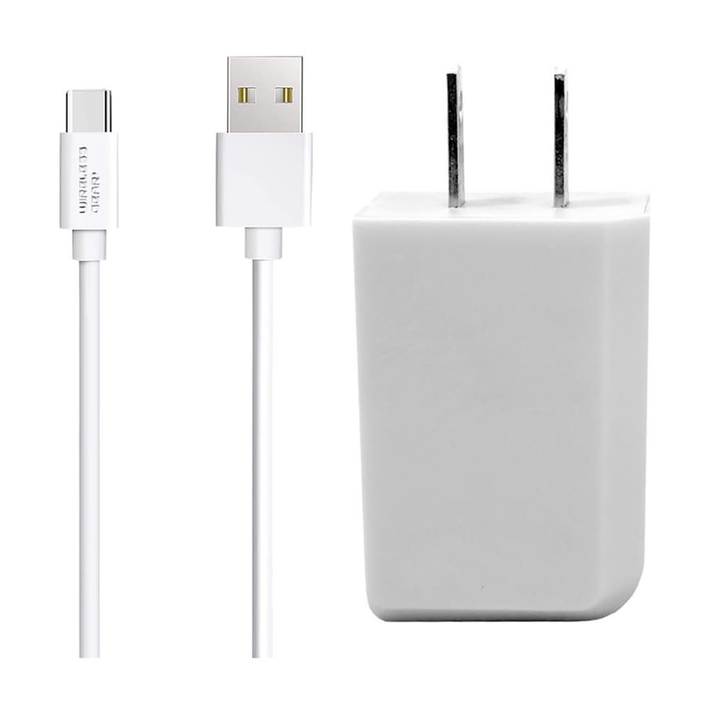 Wireless Gear Usb-C Cable With Wall Plug, 6 ft, White