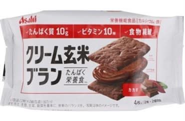 アサヒ クリーム玄米ブラン - カカオ (2 入 x 2)