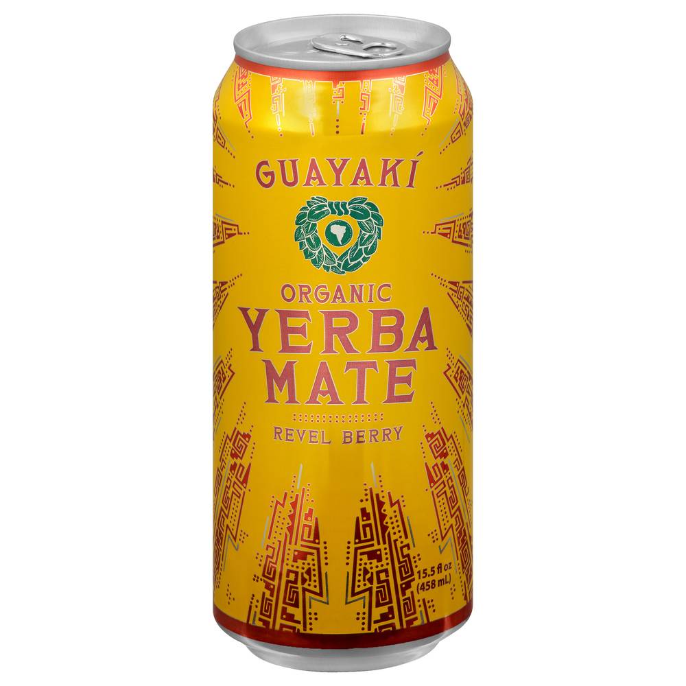 Guayaki Organic Yerba Mate Energy Drink, Revel Berry (15.5 fl oz)